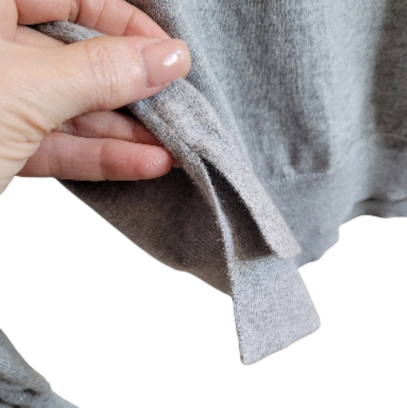 ALEX MILL Heather Grey Polo Collar Sweater Small - Picture 5 of 7